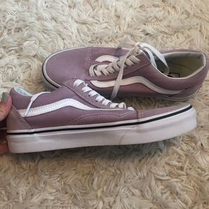 worn twice lilac old skool vans